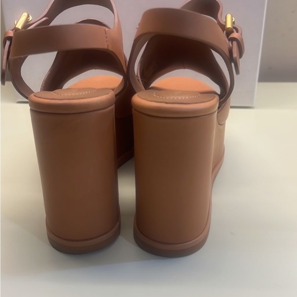 See By Chloe Women's Tan Wedge Sandals - Picture 7 of 8